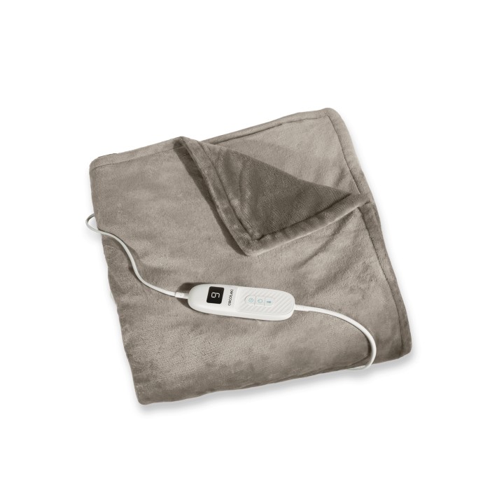 Cecotec HeatConfort ThermalBlanket Frannel Manta Electrica - 160W - 9 Niveles de Temperatura - Autoapagado - Forro Polar - Contr