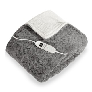 Cecotec HeatConfort ThermalBlanket Sherpa Manta Electrica - 160W - 9 Niveles - Material Sherpa y Polar - Control LCD - Apagado A