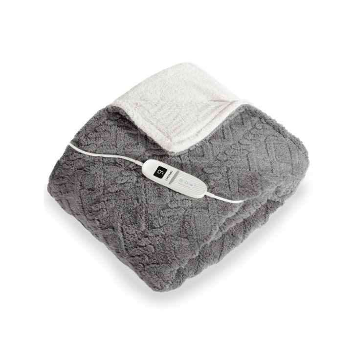 Cecotec HeatConfort ThermalBlanket Sherpa Manta Electrica - 160W - 9 Niveles - Material Sherpa y Polar - Control LCD - Apagado A