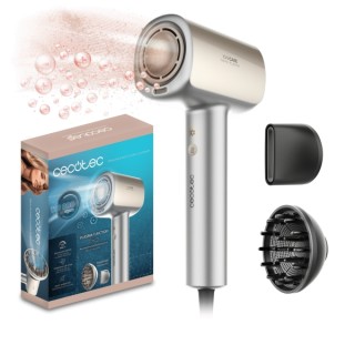 Cecotec DryGlam Nano Plasma Aluminum Secador de Pelo - 1600W - Funcion Aire Frio - Control de Temperatura - 3 Velocidades - Incl
