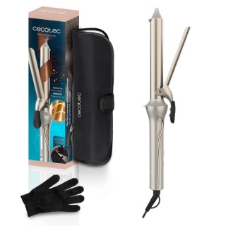 Cecotec SurfCare CurlClip Rizador de 25mm - Rizos Definidos y Uniformes - Diametro de 25mm para Volumen - Temperatura Ajustable