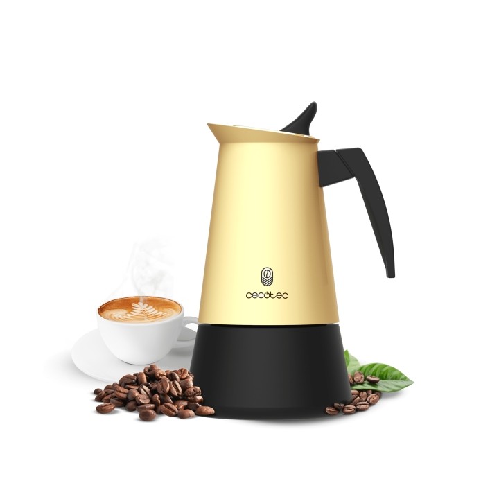 Cecotec Piccolina 200 Cafetera Italiana para 2 Tazas - Acero Inoxidable - Apta para Gas