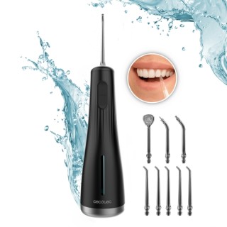 Cecotec ToothCare Jet Liberty Irrigador Dental Portatil - 8 Boquillas Intercambiables - 4 Modos - Deposito de 250ml - Resistente