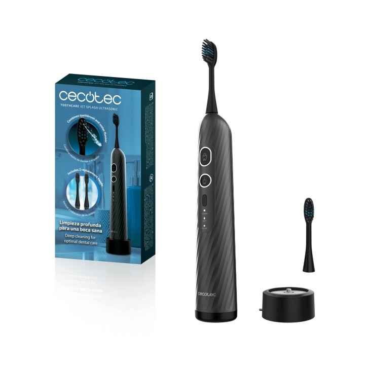 Cecotec ToothCare Jet Splash UltraSonic Cepillo de Dientes e Irrigador - Tanque de 60ml - Presion 120PSI - 3 Modos - Autonomia d