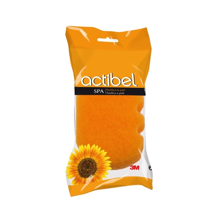 Actibel Spa Esponja Corporal - Ergonomica - Color Naranja