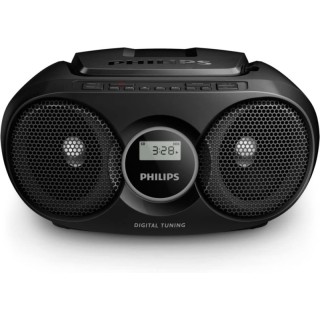 Philips Radio CD - Altavoces Integrados - Refuerzo Dinamico de Graves - Sintonizacion Automatica - Jack 3.5mm - 252x232x124mm -