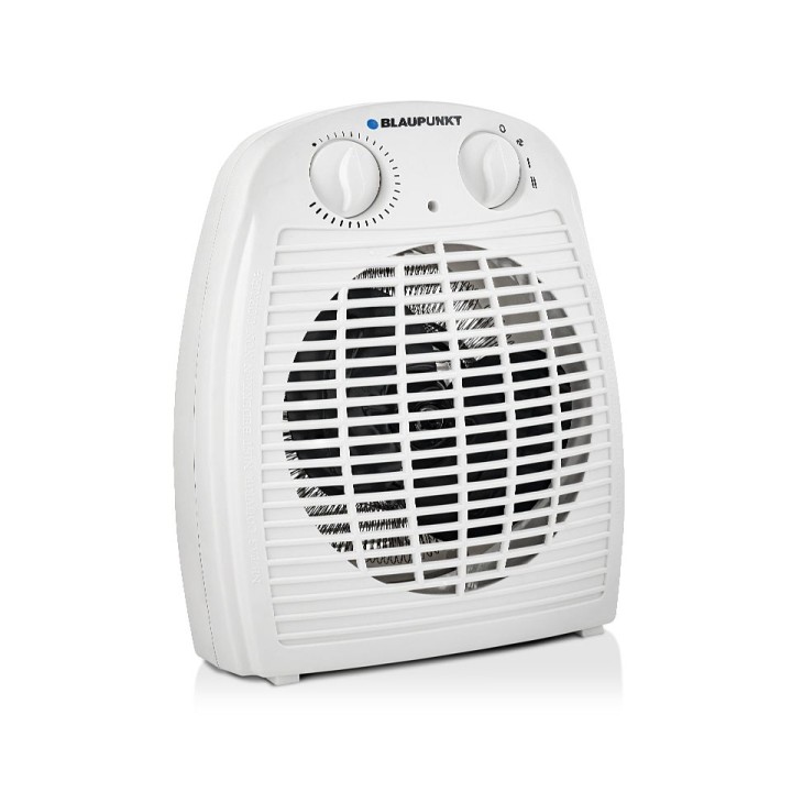 Blaupunkt Calefactor Portatil - Potencia 2000W - Temperatura Regulable - Funcion Ventilador - Termostato - Color Blanco