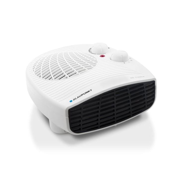 Blaupunkt Calefactor Horizontal Portatil - Potencia 2000W - Temperatura Regulable - Funcion Ventilador - Termostato - Color Blan