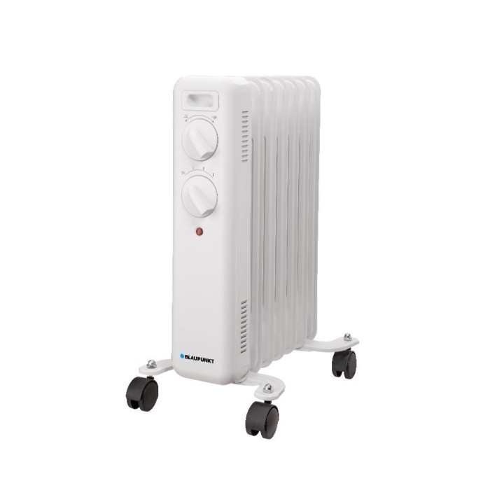 Blaupunkt Radiador de Aceite - Potencia 1500W - Termostato Regulable - Ruedas - Asa de Transporte - Indicador Luminoso - Color B