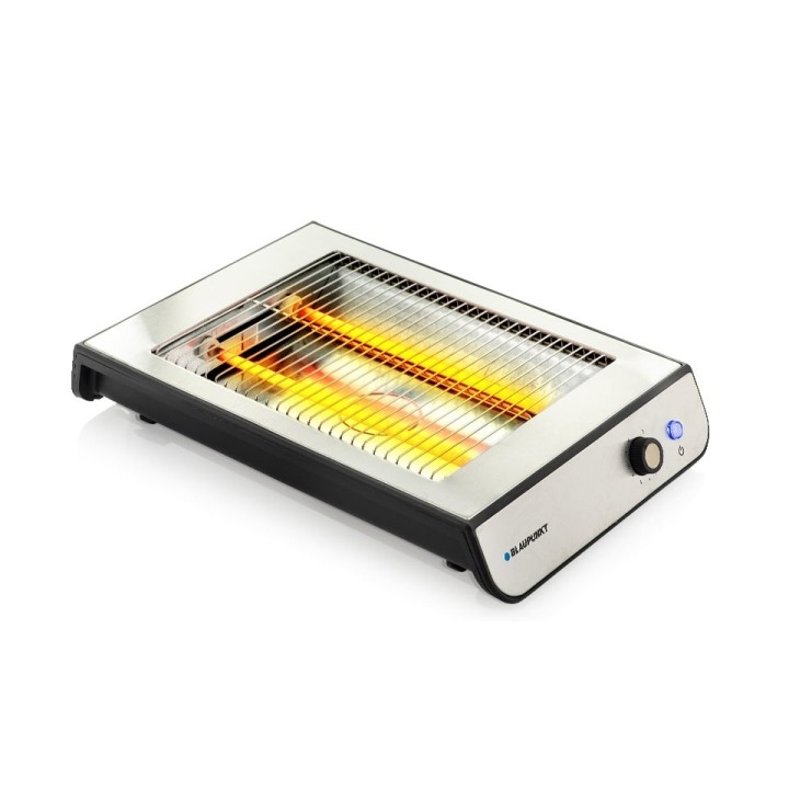 Blaupunkt Tostador Horizontal - 600W - Acero Inoxidable - Temporizador con 6 Niveles - Apagado Automatico - Bandeja Recogemigas