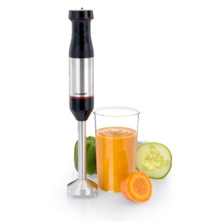 Blaupunkt Batidora de Mano - Potencia 800W - Cuchillas de Acero Inoxidable - Modo Turbo - Vaso de 1 Litro - Color Negro y Gris