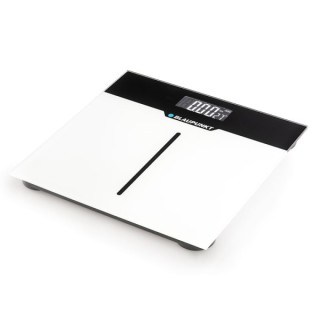 Blaupunkt Bascula Corporal - Capacidad 180kg - Pantalla Digital - Vidrio Templado - Encendido y Apagado Automatico - Color Blanc