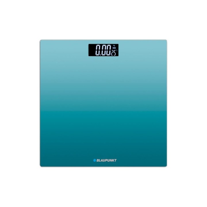 Blaupunkt Bascula Corporal - Capacidad 180kg - Pantalla Digital - Encendido y Apagado Automatico - Color Azul