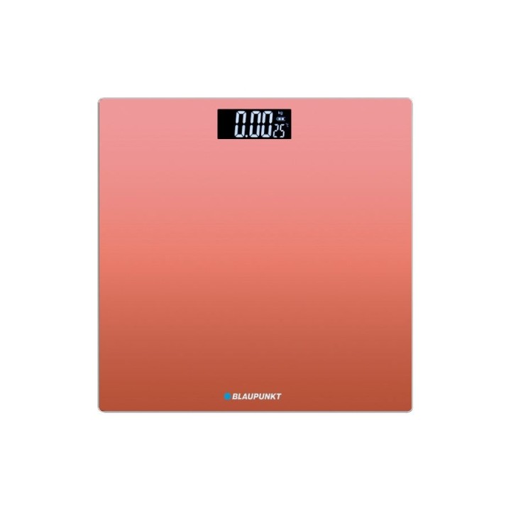 Blaupunkt Bascula Corporal - Capacidad 180kg - Pantalla Digital - Encendido y Apagado Automatico - Color Naranja