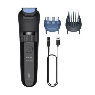 Philips Recortadora de Barba Inalambrica - Autonomia hasta 60min - Cuchillas Autoafilables - Recargable - Acero Inoxidable - Inc