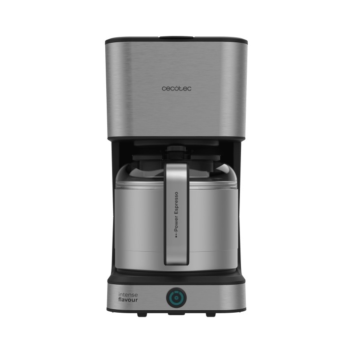 Cecotec Coffee 66 Drop and Thermo Cafetera de Goteo para 10 Tazas - 950W - Capacidad 1.2L - Termostato - Termo de Acero Inoxidab