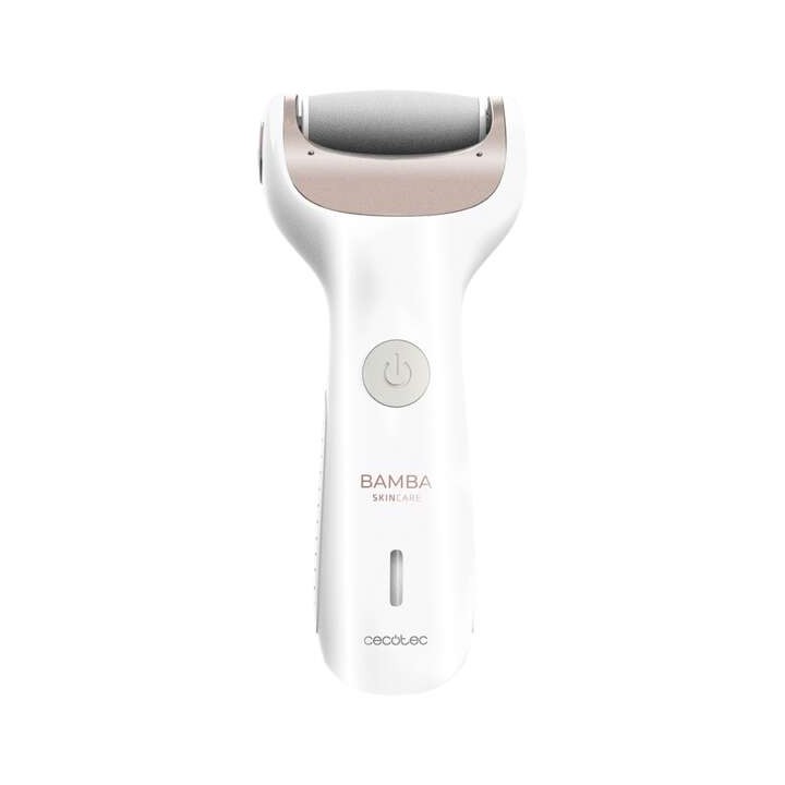 Cecotec Bamba SkinCare Silky Lima Electrica para Pies - Bateria de Litio Recargable - Modo con Cable y sin Cable - Rodillos de D