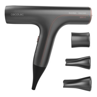 Cecotec Bamba Ionicare 6000 RockStar Soft Secador de Pelo 2 en 1 - Selector Tactil - Calentamiento Ultrarrapido - Rango de 140 a