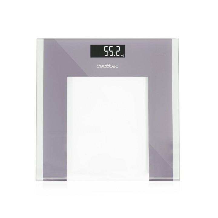 Cecotec Surface Precision Healthy Bascula Corporal hasta 180kg - Alta Precision - Pantalla LCD - Cristal Templado - Cinta Metric