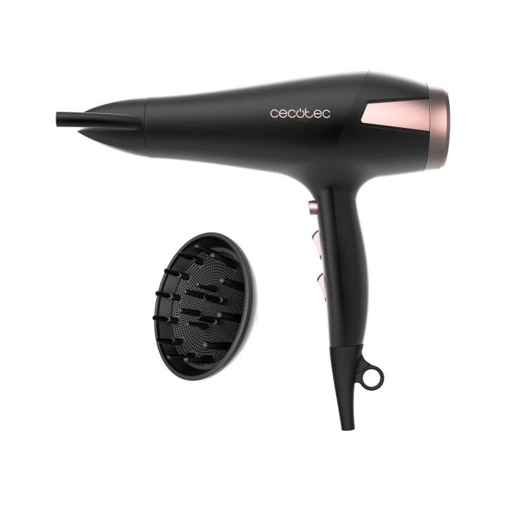 Cecotec IoniCare Elegance Secador de Pelo - Potencia 2400W - Tecnologia con Iones - Temperatura Regulable - Cable de 1.8m - Func