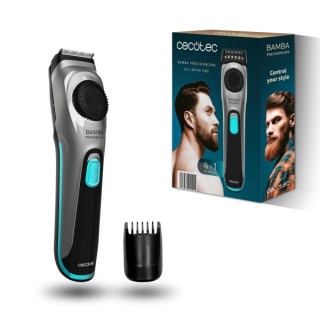 Cecotec Bamba PrecisionCare AllDrive Pro Recortadora para Barba - Cuchillas de Titanio - Uso Inalambrico y con Cable - Autonomia