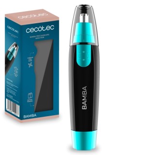 Cecotec Bamba PrecisionCare NoseTrim Cortapelos Inalambrico - Cuchilla de Acero Inoxidable - Ergonomico - Tapa Protectora Inclui