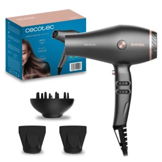 Cecotec IoniCare Harmony Secador de Pelo - Potencia 2600W - Tecnologia con Iones - Temperatura Regulable - 2 Concentradores - Di