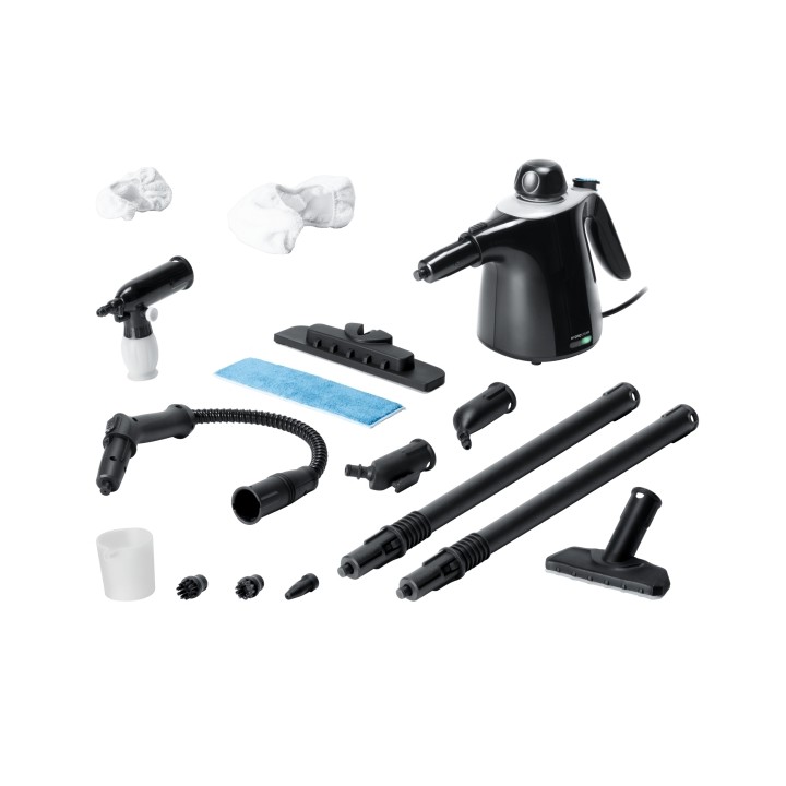 Cecotec HydroSteam 1040 Active and Soap Limpiador a Vapor - 1100W - 40g/min de Vapor - Presion 3.5bar - Deposito de 450ml - Incl