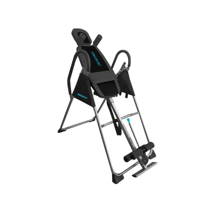 Cecotec Drumfit Inversion 1800 Tabla de Inversion - Soporta hasta 120kg - Incluye Accesorios - Plegable - Altura Ajustable - Var