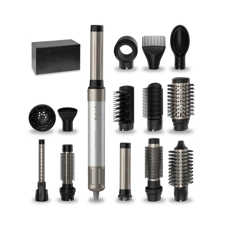 Cecotec CeramicCare 14in1 AirGlam Aluminum Moldeador Multifuncion - 1400W - Cable 1.8m - Temperatura Regulable - Incluye Peines