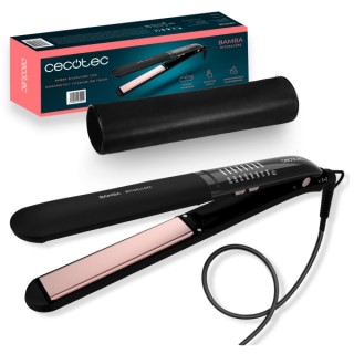 Cecotec Bamba RitualCare 1200 Titanium Ion Touch Plancha de Pelo - Tactil - Iones Negativos - Temperatura de 160 a 230°C - Placa