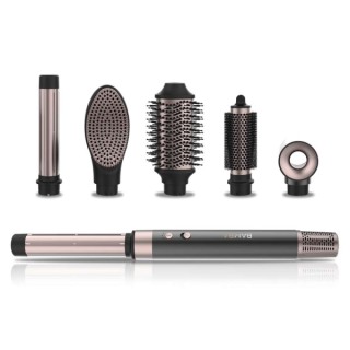 Cecotec Bamba CeramicCare AirGlam Moldeador de Cabello - 6 Cabezales Intercambiables - Revestimiento Ceramico - Control de Tempe