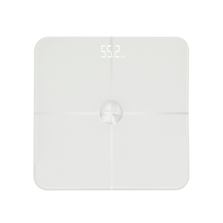 Cecotec Surface Precision 9600 Smart Healthy Bascula Corporal hasta 180kg - 4 Sensores - Bluetooth 4.0 - Funcion Bebe - Cristal