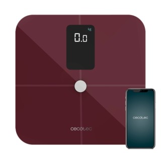Cecotec Surface Precision 10400 Smart Healthy Vision Garnet Bascula Corporal hasta 180kg - LCD - Bluetooth 4.0 - Bateria 600mAh