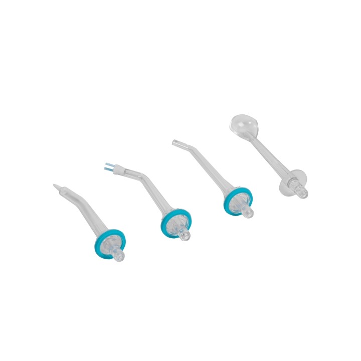 Cecotec Pack de Boquillas para Irrigador Bamba ToothCare 1100 Jet Liberty - Formas Surtidas - Color Blanco