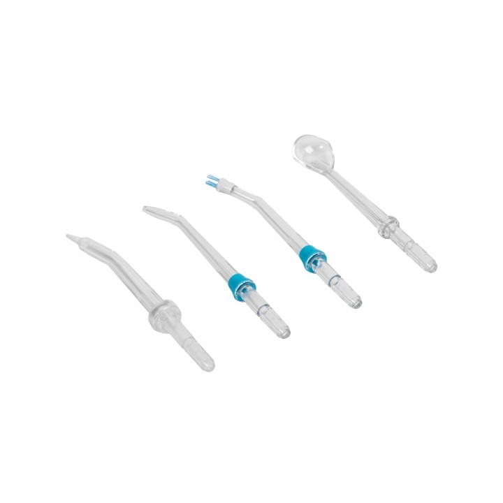 Cecotec Pack de Boquillas para Irrigador Bamba ToothCare 1200 Jet Pro - Formas Surtidas - Color Blanco