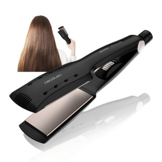 Cecotec Bamba Ritualcare Wet and Dry Max Plancha de Pelo - Uso en Humedo y Seco - Placas XL de 50mm - Iones Negativos - Temperat