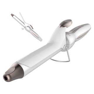 Cecotec Bamba SurfCare Curly Rizador de Turmalina de 25mm - 5 Niveles de Temperatura - Punta Fria - Pinza para Sujetar Mechones