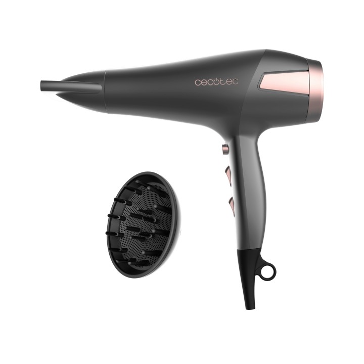 Cecotec IoniCare Radiance Secador de Pelo - Potencia 2500W - Tecnologia con Iones - Temperatura Regulable - Difusor - Concentrad