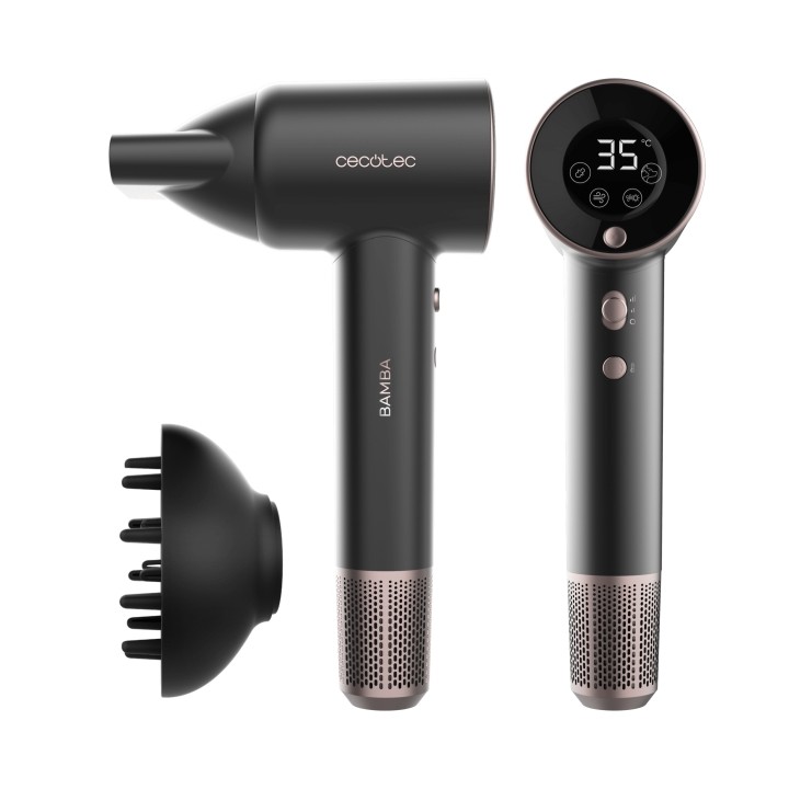 Cecotec Bamba IoniCare Rockstar AirSonic Secador de Pelo - 1800W - 4 Modos - Iones Negativos - Funcion Extremeprotect - Control