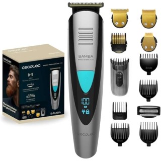 Cecotec Bamba PrecisionCare Trimmer Afeitadora Recortadora 5 en 1 - IPX7 - Cuchillas de Titanio - Bateria 500mAh - Uso Inalambri