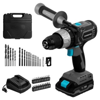 Cecotec CecoRaptor Perfect ImpactDrill 2020 Brushless Ultra Taladro Percutor Inalambrico - Torque 46Nm - 2000rpm - 3000Ipm - Bat