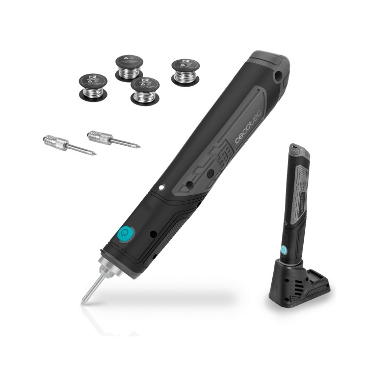 Cecotec CecoRaptor Perfect Solder 360 Advance Soldador Inalambrico - 8W - Autonomia 40min - Bateria 1.5Ah 4V - Temperatura hasta