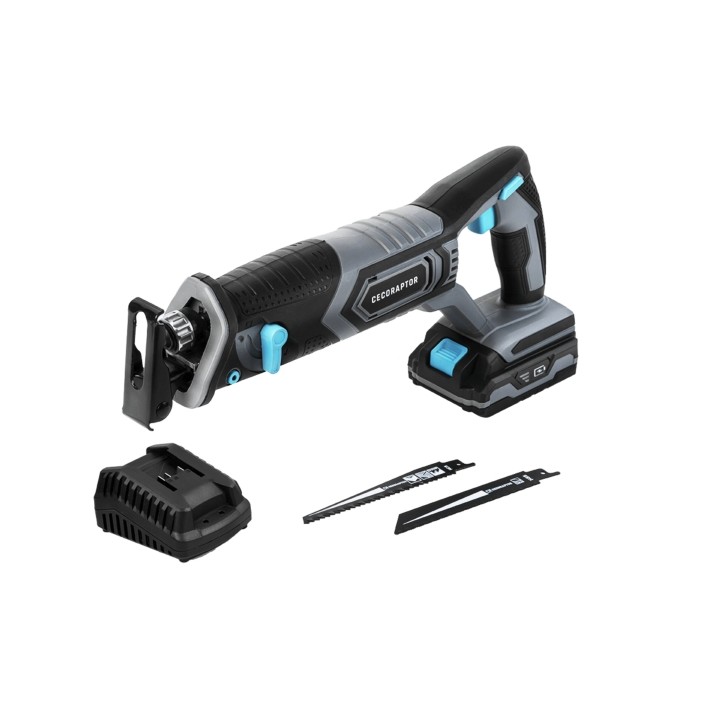 Cecotec CecoRaptor Quick&Cut 2020 Advance Sierra de Sable Inalambrica - Autonomia 20min - Bateria 2Ah 20V - 3000 Oscilaciones/mi