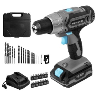 Cecotec CecoRaptor Perfect Drill 2020 Advance Taladro Atornillador - Torque 46Nm - 1550rpm - Bloqueo de Husillo Automatico - Bat