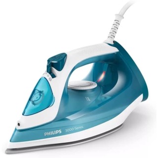 Philips Plancha de Ropa - Potencia 2100W - Deposito de 300ml - Suela Ceramica Antiadherente - Cable 1.9m - Termostato Regulable