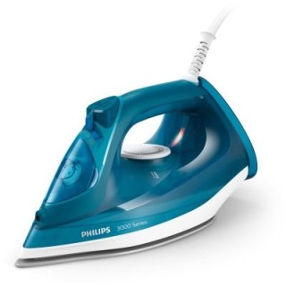 Philips Plancha de Ropa - Potencia 2400W - Deposito de 300ml - Cable Antitorsion 1.9m - Termostato Regulable - Sistema Antigoteo