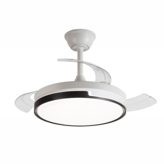 Daewoo Ventilador de Techo de 90cm - 30W - Aspas Retractiles - Luz LED Integrada - Incluye Kit de Instalacion - Ultra Silencioso