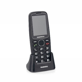 Daewoo Telefono Movil para Mayores - Pantalla 2.4" - Teclas Grandes Retroiluminadas - Bateria 1.400mAh - Boton SOS Trasero - Dua