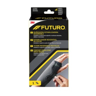 Futuro Soporte para Mano - Estabilizador Brazo y Mano - Ajustable (14 - 21.5cm) - Reversible - Transpirable - Color Gris Oscuro